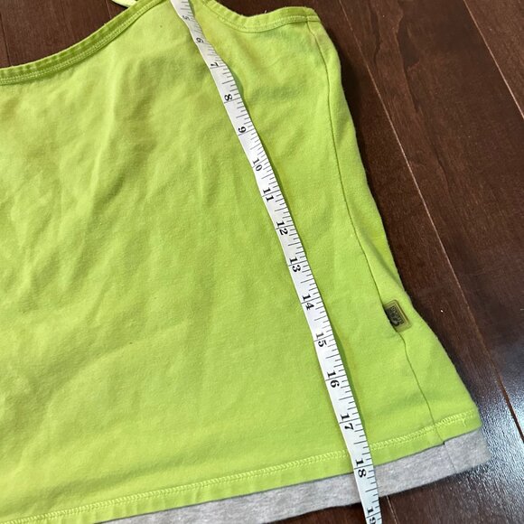 L GREEN TANK with grey detail at bottom - Picture 4 of 5